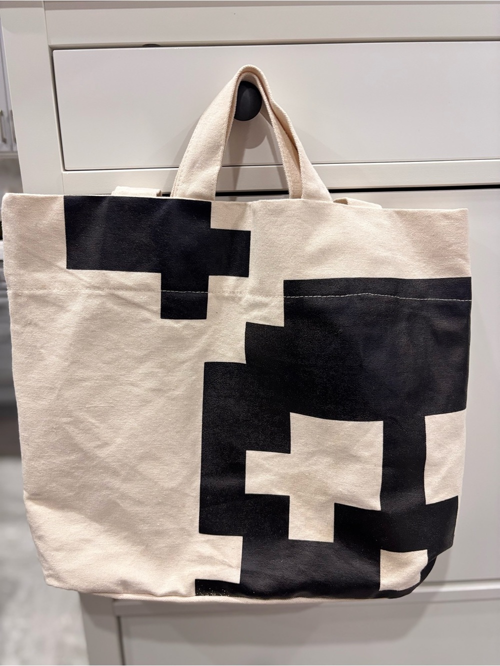 Canvas Tote Bag with Black Graphic Palm - Fight club 2.0 - Picture 2 of 5